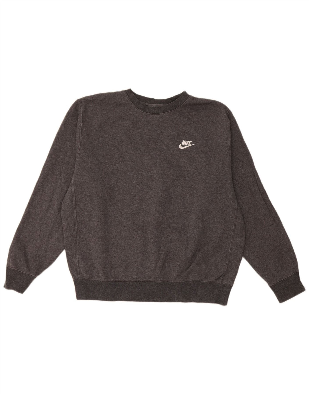 Nike Damen-Sweatshirt in Übergröße, Größe UK 14, mittelgraue Baumwolle
