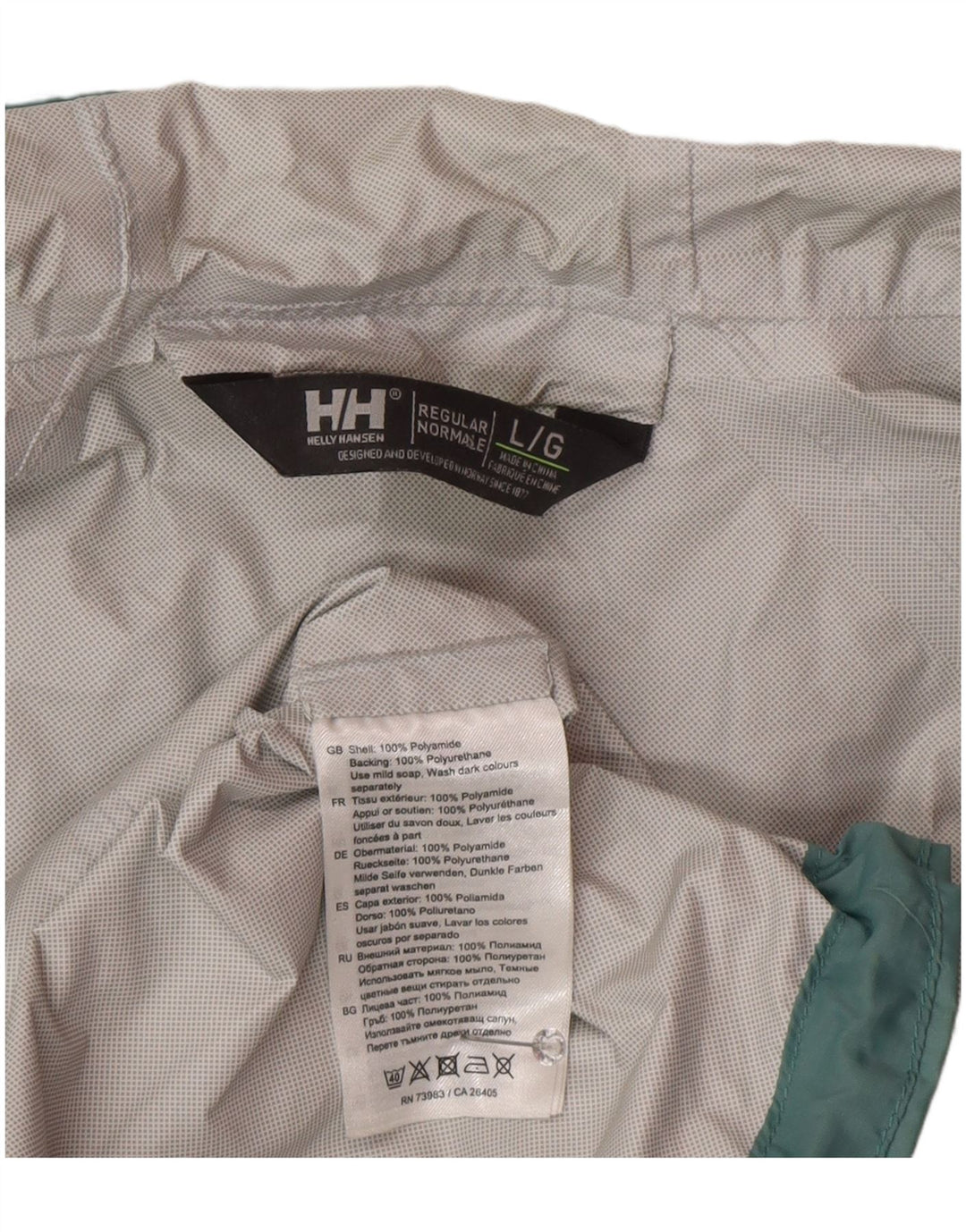 Helly Hansen Damen Regenjacke mit Kapuze UK 16 Large Grün Polyamid