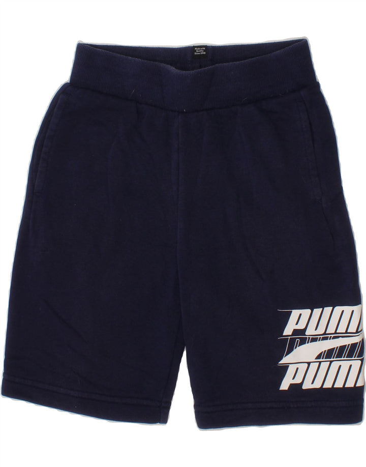 PUMA Boys Graphic Sport Shorts 9-10 Years  Navy Blue Vintage Puma and Second-Hand Puma from Messina Hembry 