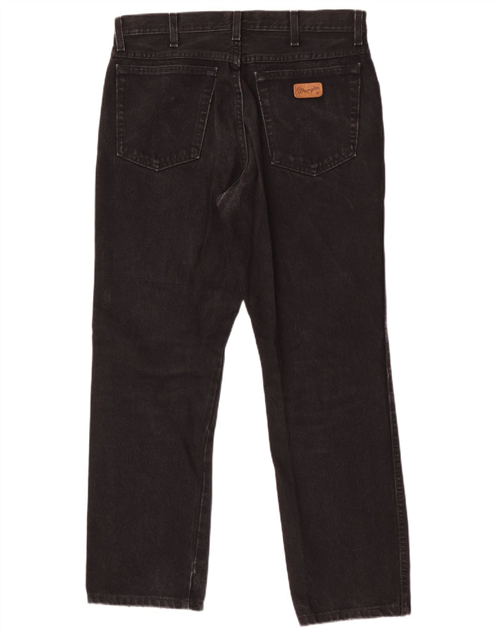 Wrangler Herren Straight Jeans W32 L29 Schwarz