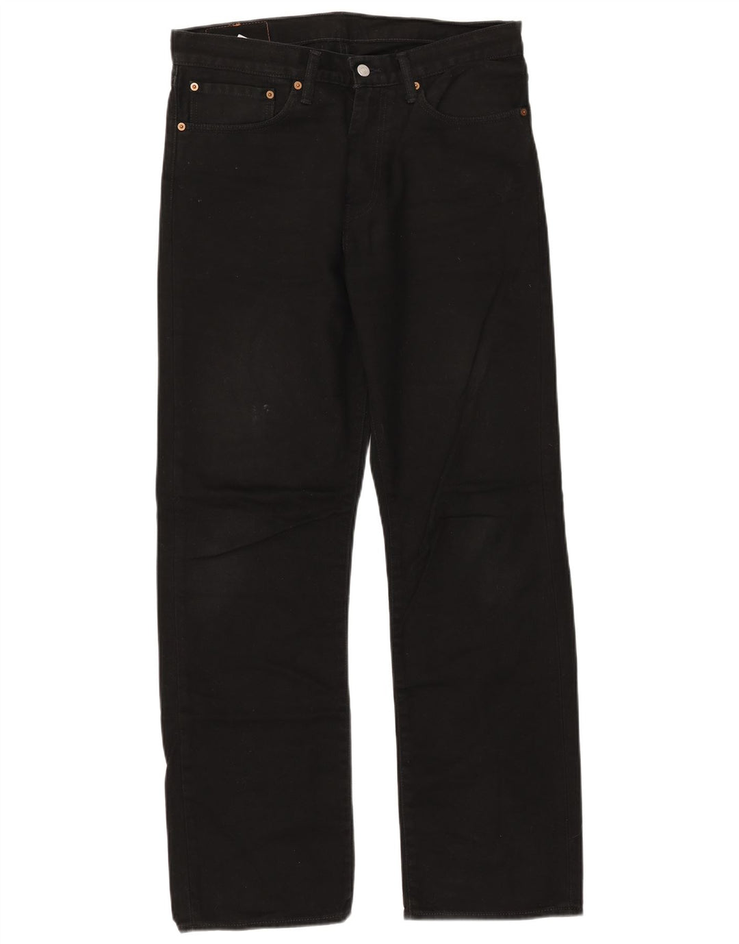 Levi's Herren 751 Straight Jeans W34 L32 Schwarze Baumwolle