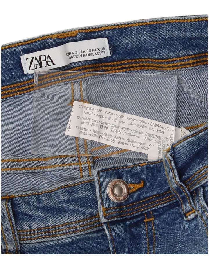 Zara Damen Slim Jeans EU 40 Medium W30 L26 Blaue Baumwolle