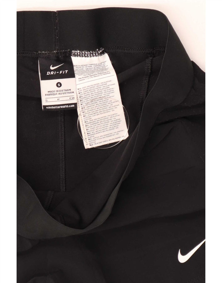 Nike Damen Dri Fit Sport Shorts UK 10 Small Schwarz Polyester