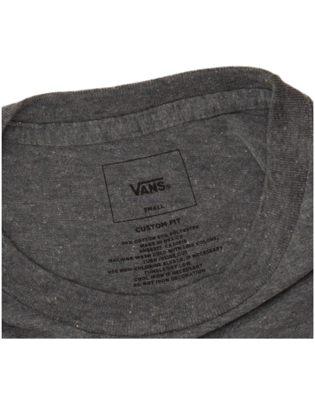 VANS Herren-T-Shirt mit individueller Passform, Grafik, Größe S, Grau, Baumwolle