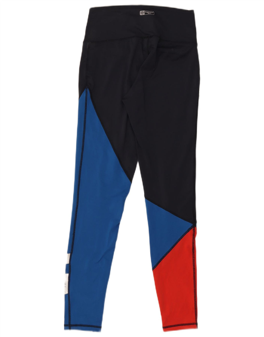 Superdry Grafik-Leggings für Damen, UK 8, Größe S, Marineblau, Farbblock