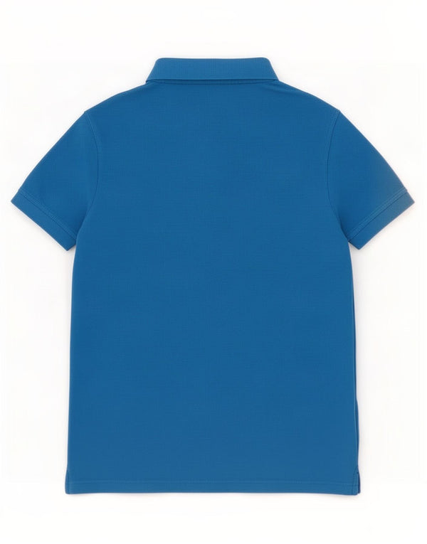 Benetton Jungen-Poloshirt, 13–14 Jahre, 3XL, blaue Baumwolle