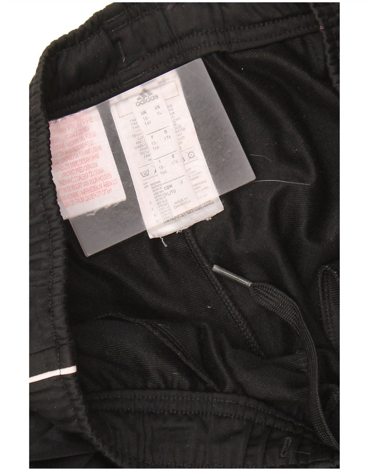 Adidas Mädchen-Trainingshose, Jogginghose, 15–16 Jahre, schwarzes Polyester