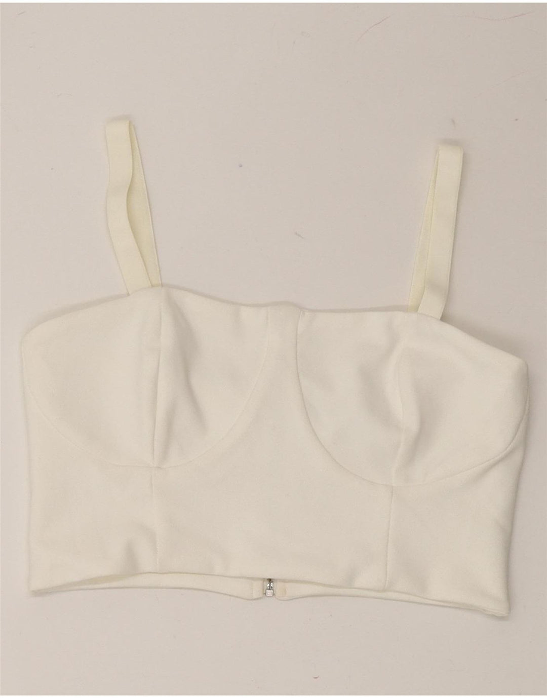 VINTAGE Womens Cami Top IT 40 Small White Vintage Vintage and Second-Hand Vintage from Messina Hembry 