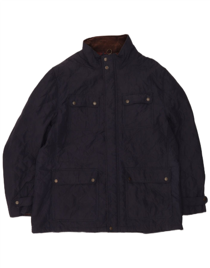 Marks & Spencer Herren Steppjacke UK 44 2XL Marineblau Polyester