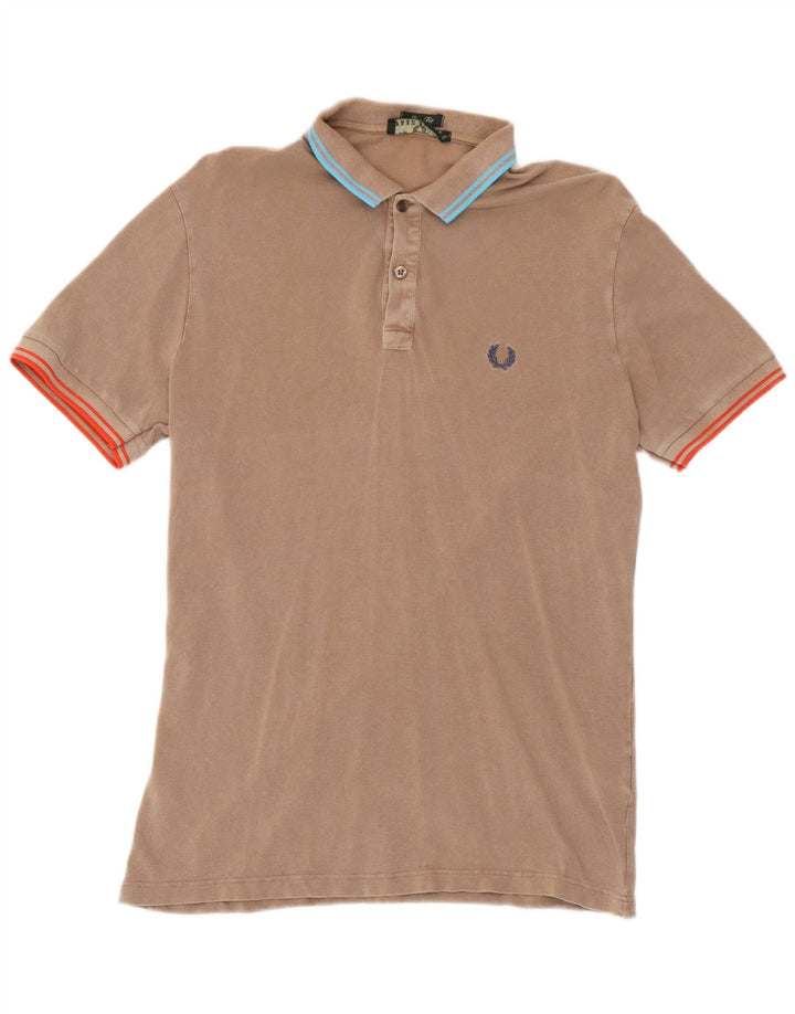Fred Perry Herren Slim Fit Poloshirt Mittelbraune Baumwolle