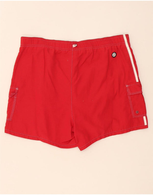 Colmar Herren-Badeshorts IT 50, groß, rotes Colourblock-Polyamid
