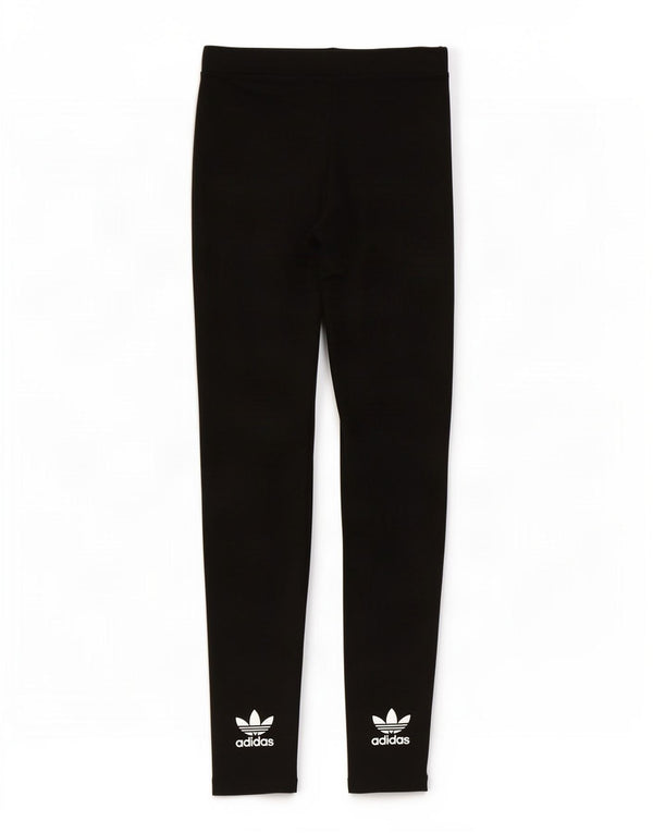 Adidas Damen Leggings UK 10 Small Schwarz Polyester