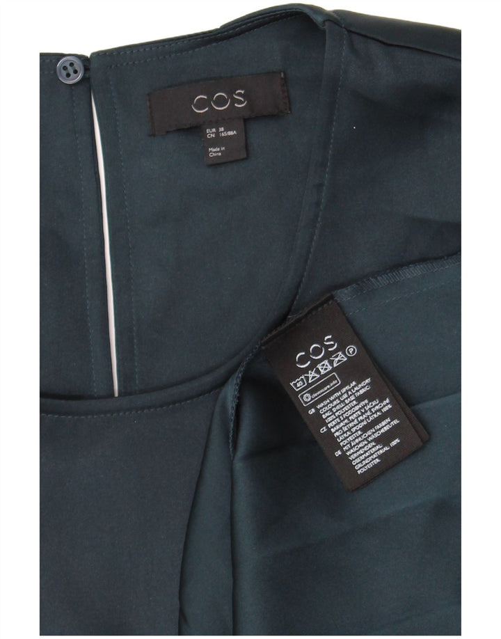 Cos Damen Ärmelloses Bubble-Kleid EU 38 Mittelgrünes Polyester