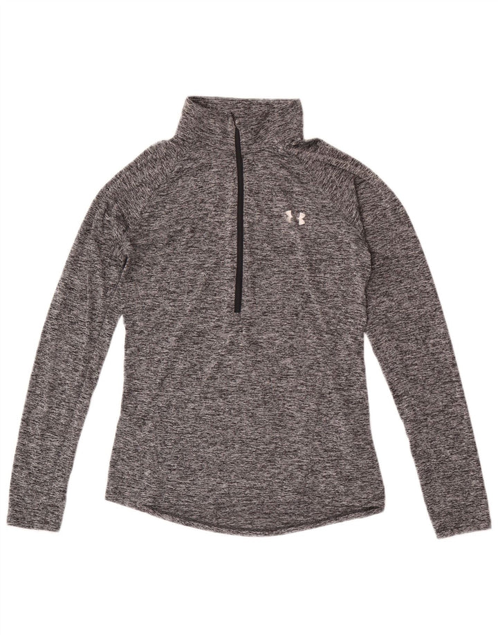Under Armour Herren Heat Gear Pullover-Trainingsanzugoberteil, klein, grau gefleckt