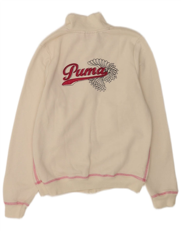 Puma Mädchen Grafik-Trainingsoberteil, Jacke, 11–12 Jahre, Weiß