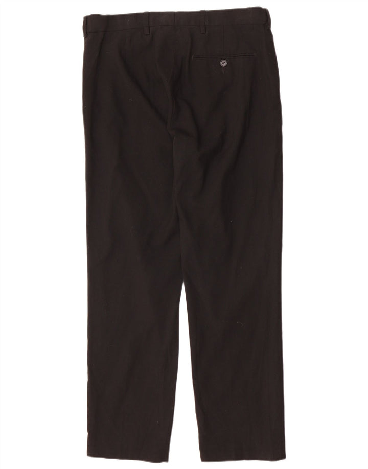 Marks & Spencer Herren Straight Regular Fit Chinohose W32 L29 Schwarz