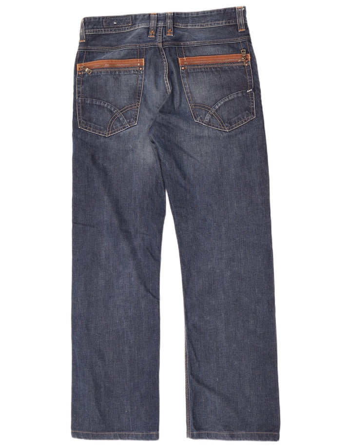 Gas Herren Straight Jeans W32 L31 Blaue Baumwolle