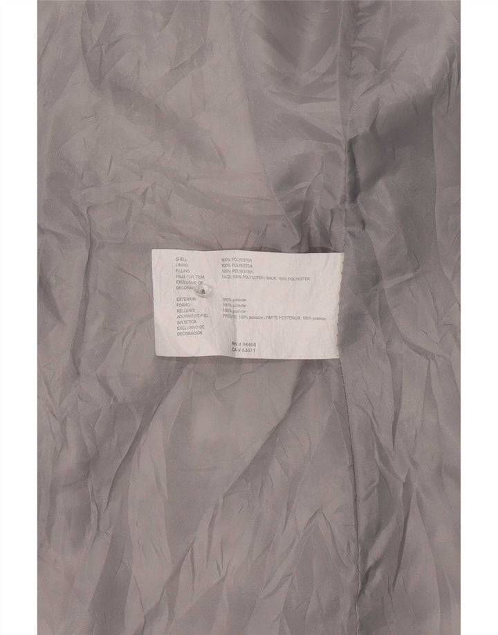 Nautica Wattierte Damenjacke mit Kapuze, UK 6, XS, Grau, Polyester