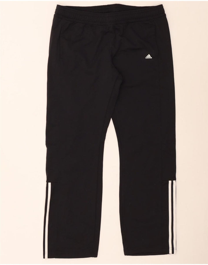 Adidas Damen Trainingshose UK 16/18 Large Schwarz Polyester