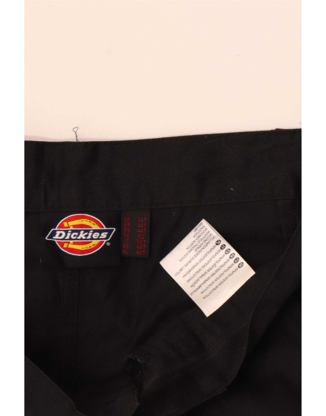 Dickies Gerade Herren-Cargohose W34 L29 Schwarzes Polyester