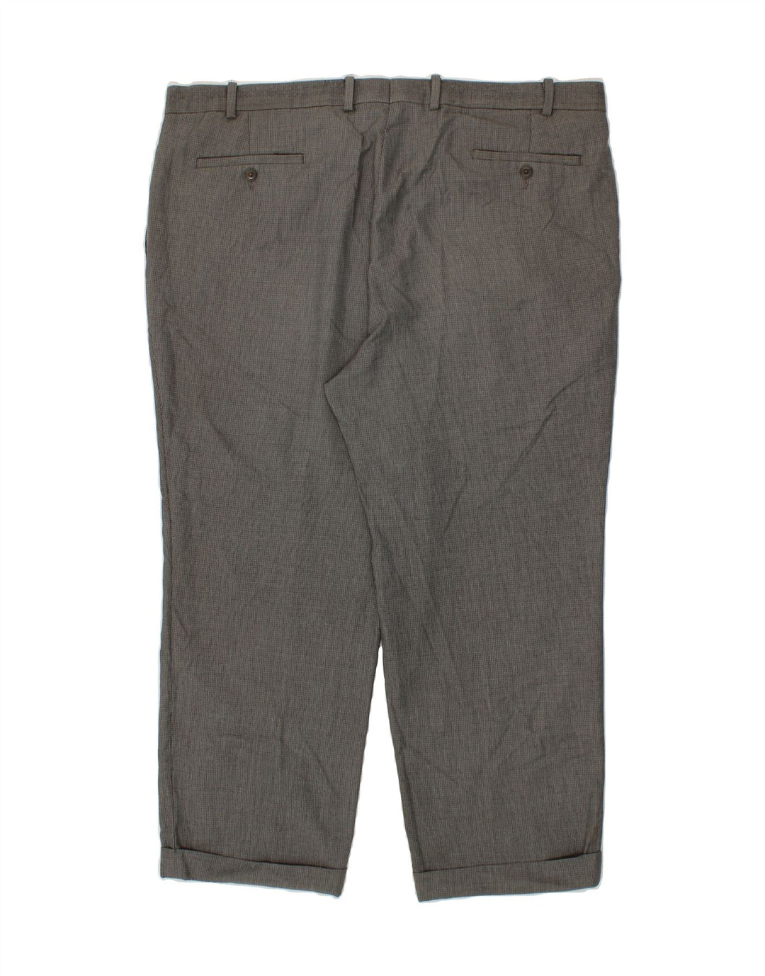 RALPH LAUREN Mens Pegged Suit Trousers W42 L27 Grey Check Polyester Vintage Ralph Lauren and Second-Hand Ralph Lauren from Messina Hembry 