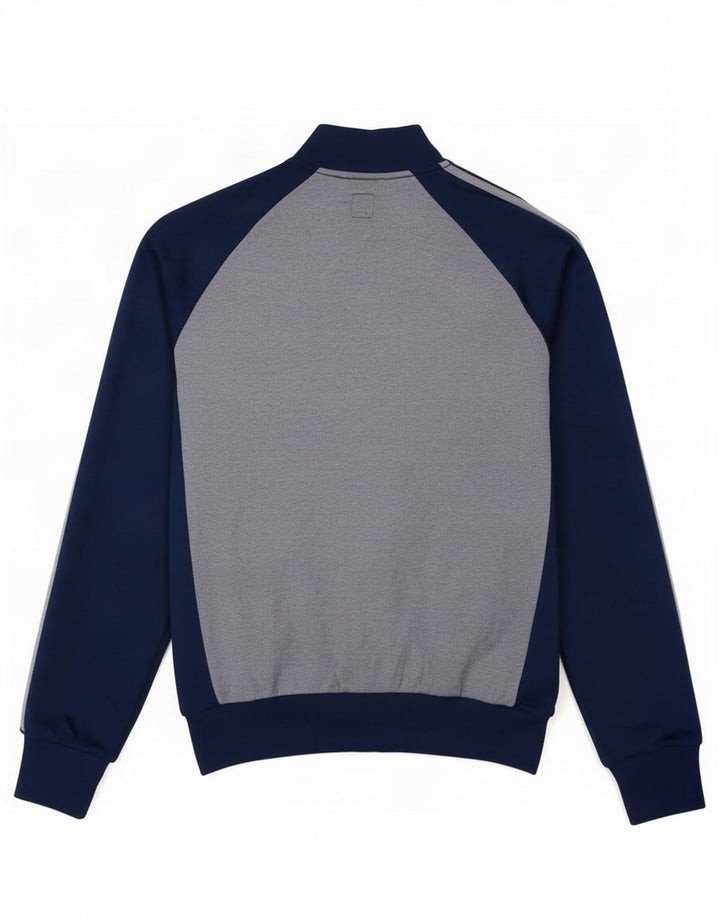 Adidas Herren-Trainingsanzug-Top-Jacke, mittelgroß, marineblau, Colourblock-Baumwolle