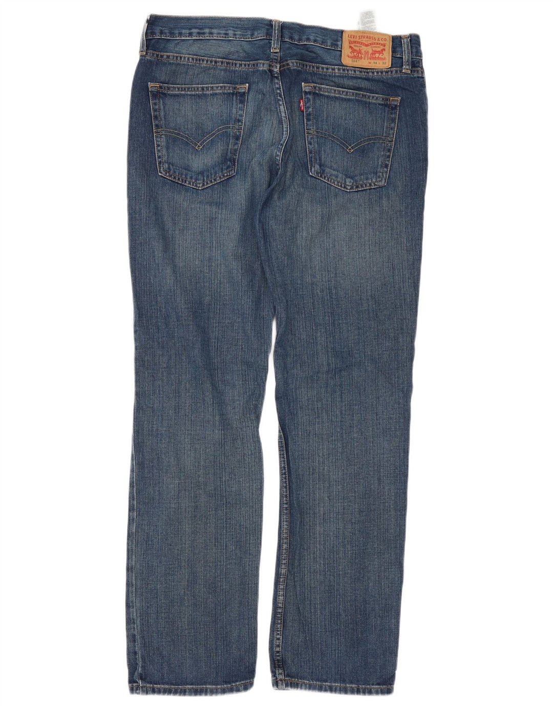 Levi's Herren 514 Straight Jeans W34 L32 Blaue Baumwolle