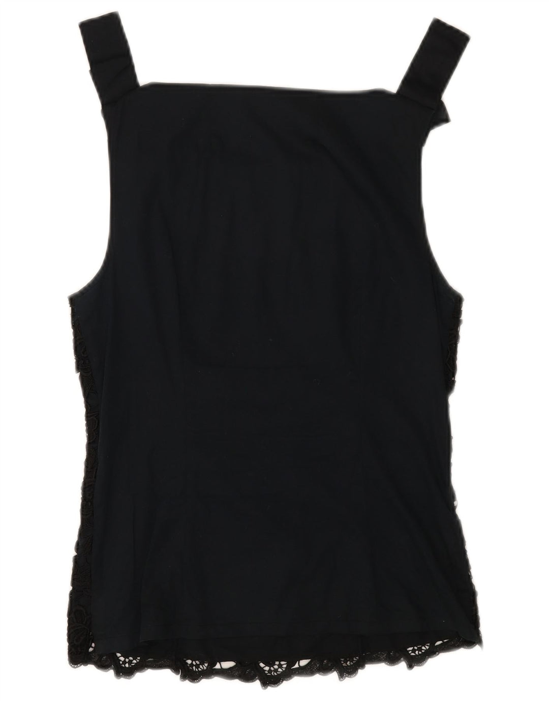 NARACAMICIE Womens Sleeveless Blouse Top UK 8 Small Black Floral