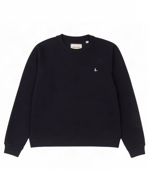 Jack Wills Damen-Sweatshirt-Pullover, UK-Gr. 44, Größe L, Marineblau, Baumwolle