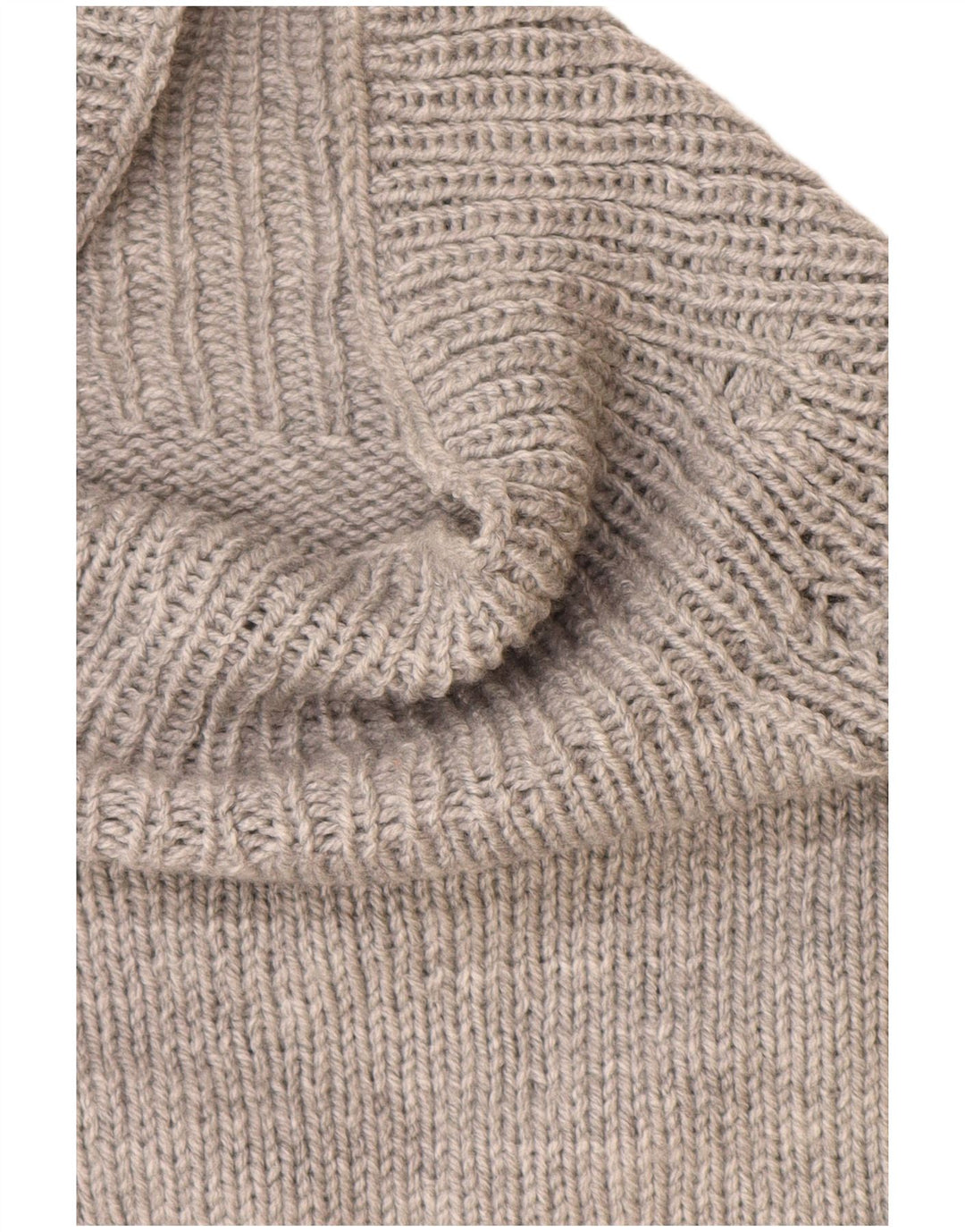 VINTAGE Rollkragenpullover für Damen, UK 14, Größe L, Grau