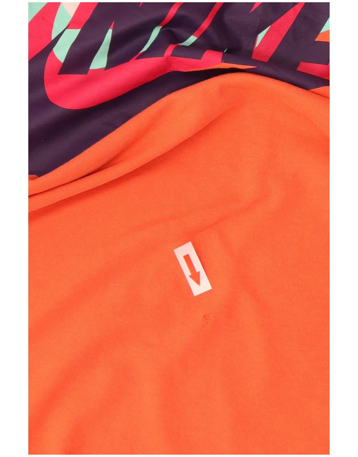 Nike Herren-T-Shirt mit Grafik, Größe L, Orange, Baumwolle