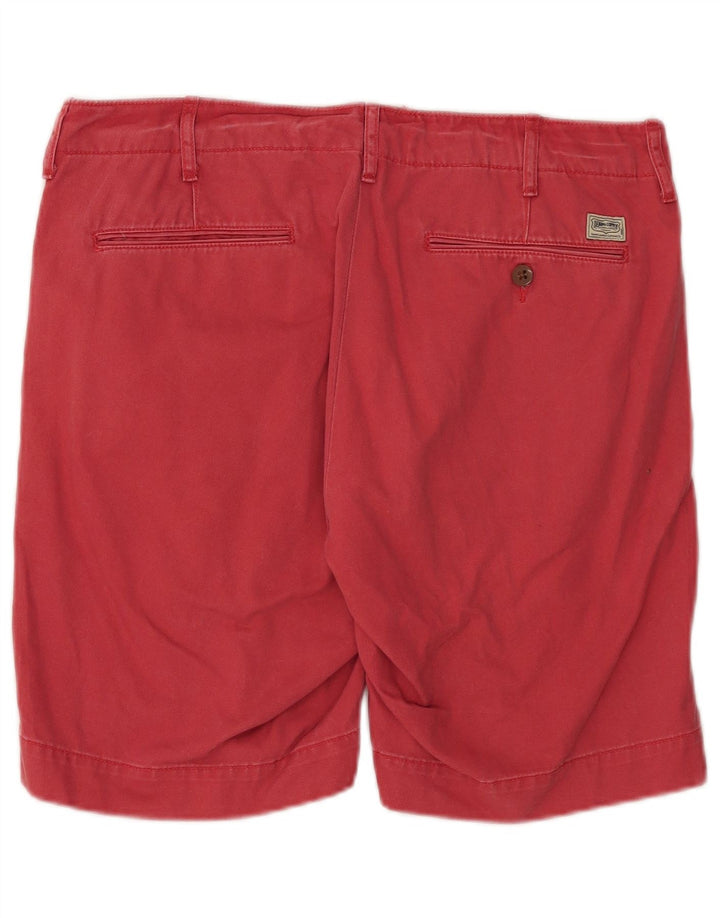 Ralph Lauren Herren Denizen Chino Shorts W32 Mittelrote Baumwolle