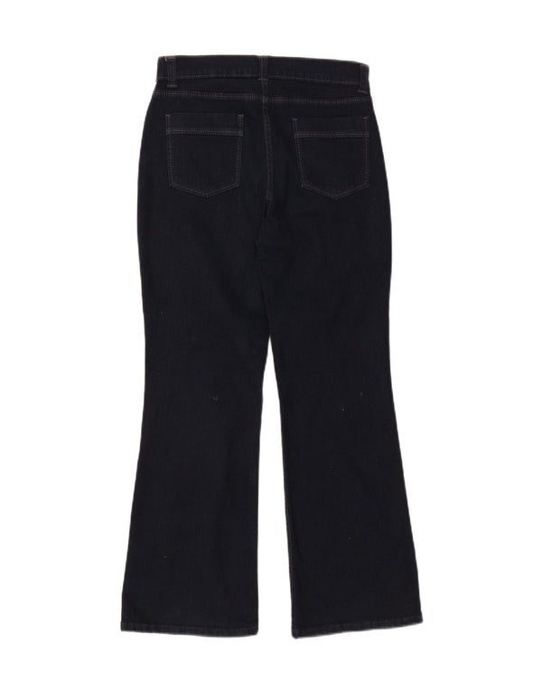 Marks & Spencer Damen kurze Bootcut-Jeans UK 10 Small W27 L28 Marineblau
