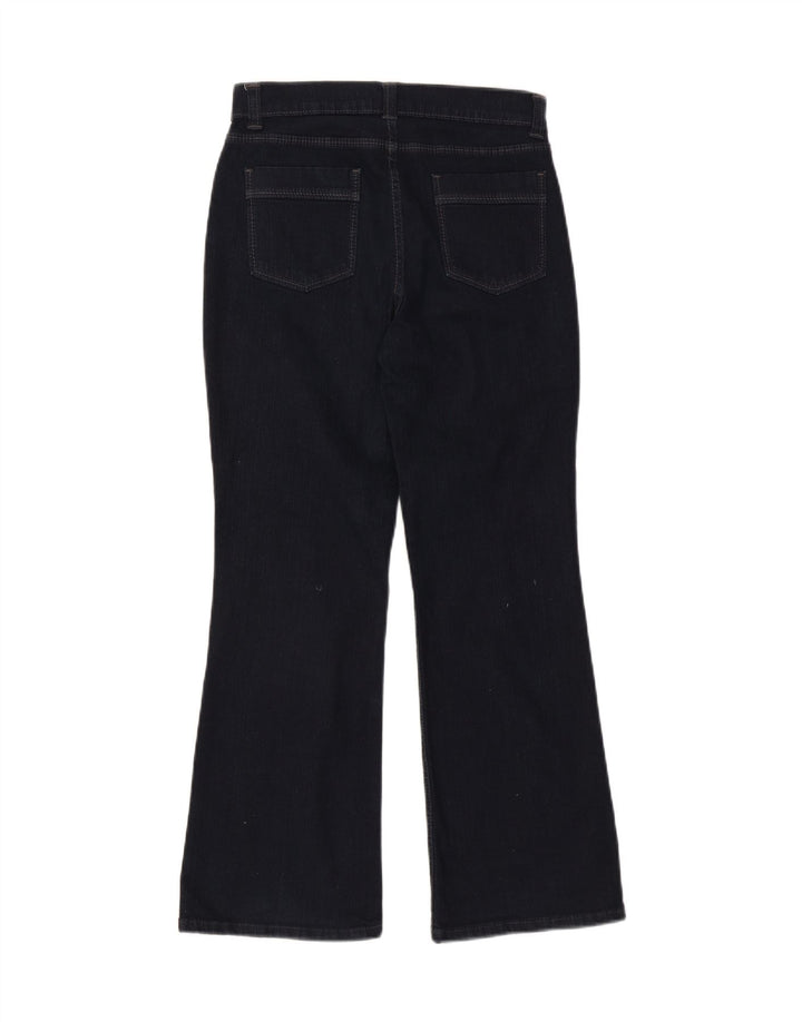 Marks & Spencer Damen kurze Bootcut-Jeans UK 10 Small W27 L28 Marineblau