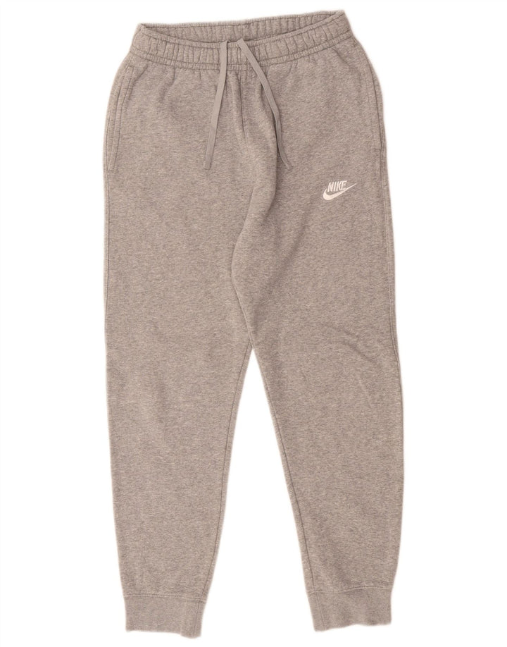 NIKE Damen-Trainingshose, Jogginghose, UK 10, Größe S, Grau, Baumwolle