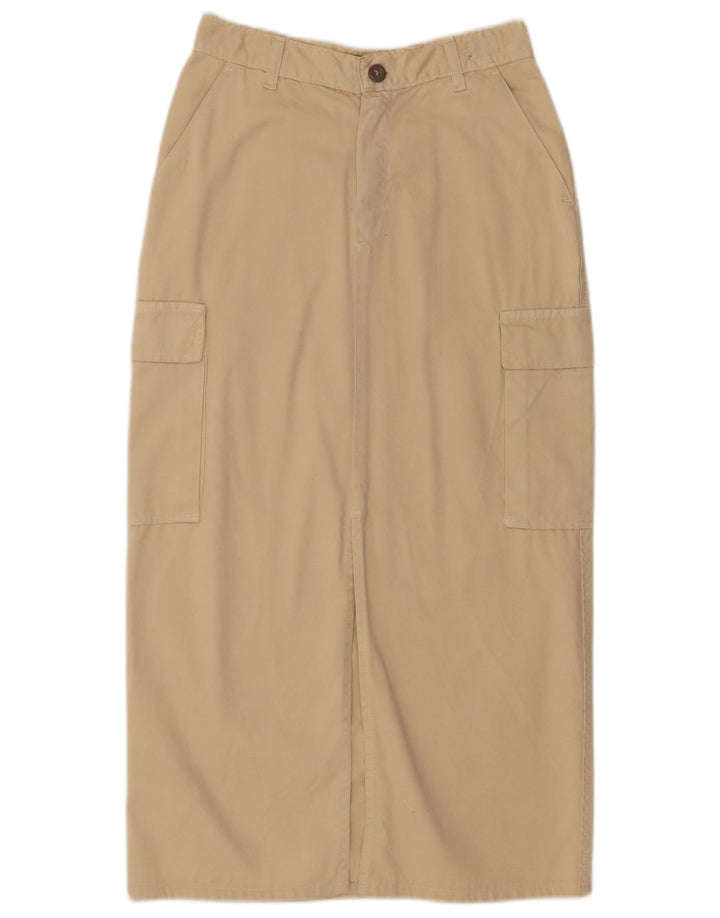 Roy Rogers Damen Maxi-Cargorock W28 Mittelbeige Baumwolle