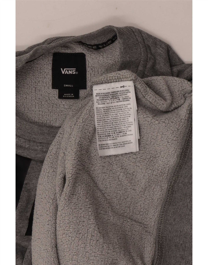 Vans Herren-Sweatshirt mit Grafik, Größe S, Grau, Baumwolle