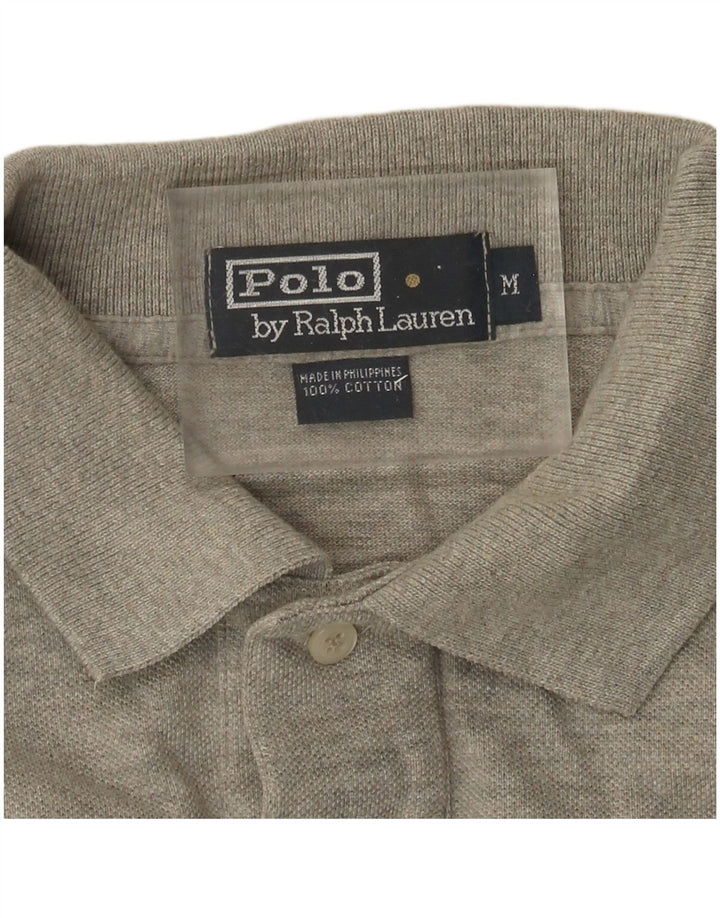 Polo Ralph Lauren Herren-Poloshirt aus mittelgrauer Baumwolle