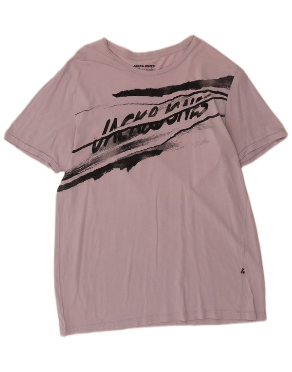 Jack & Jones Herren Slim Fit Grafik-T-Shirt-Oberteil XL Lila