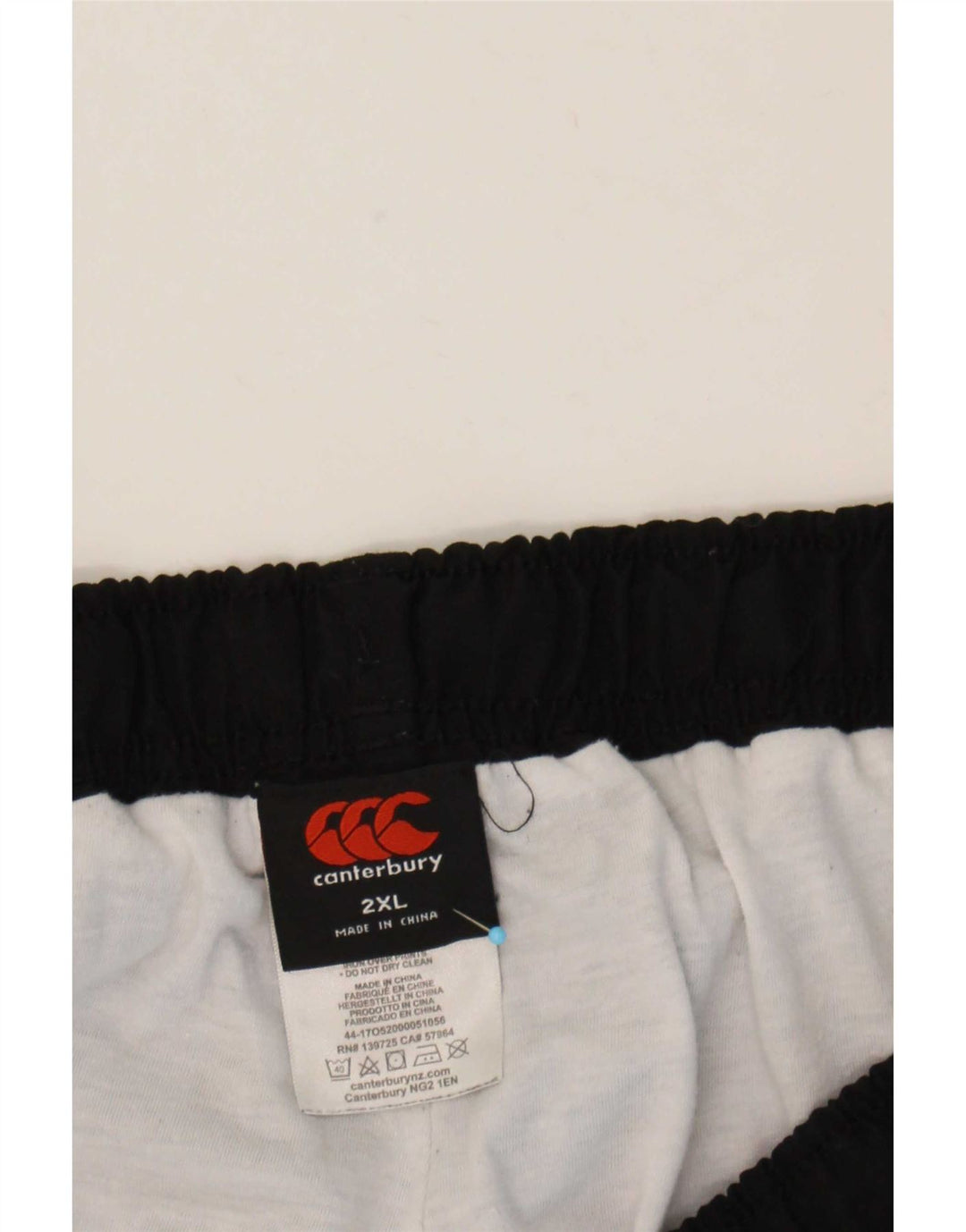 Canterbury Herren-Windbreaker-Hose mit Grafik, 2XL, schwarzes Polyester