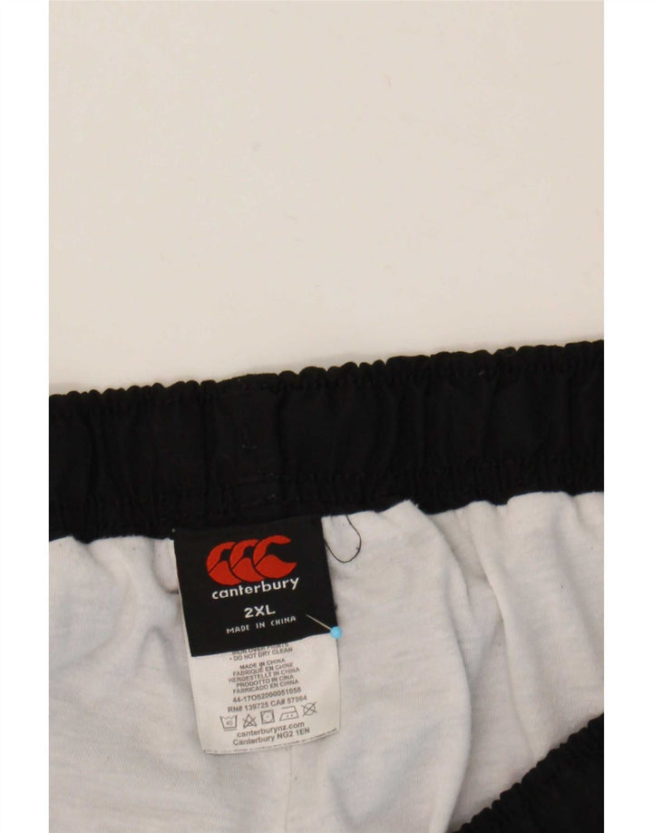Canterbury Herren-Windbreaker-Hose mit Grafik, 2XL, schwarzes Polyester