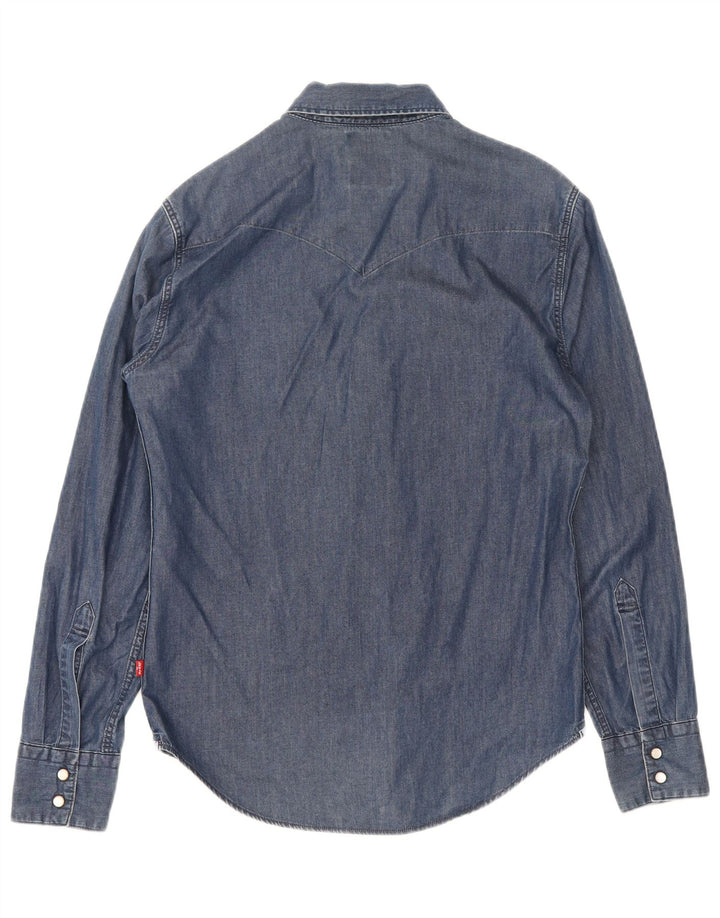 Levi's Slim Fit Jeanshemd für Herren, Größe S, marineblau, Baumwolle