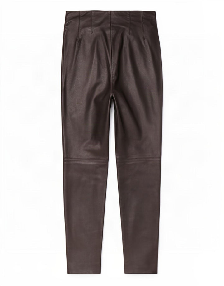 Zara Skinny Lederhose für Damen, Größe S, W26, L27, Schwarz, Polyester