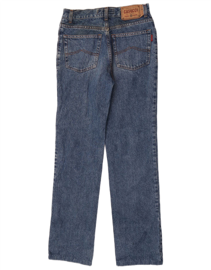 Casucci Damen-Jeans mit hoher Taille, W31, L32, blaue Baumwolle