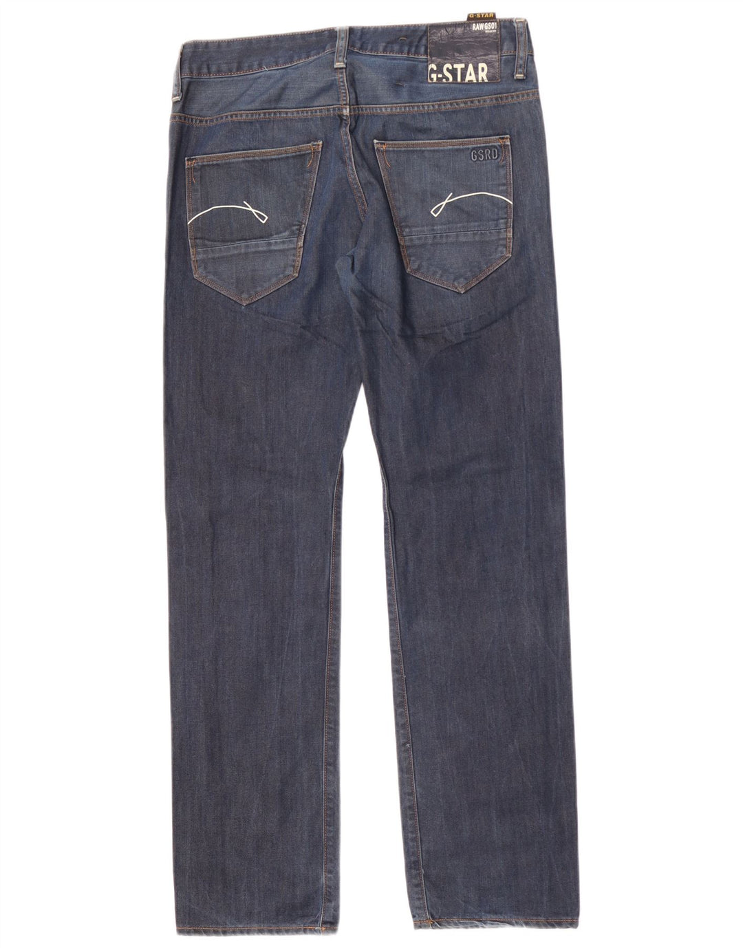 G-Star Herren Straight Jeans W31 L34 Marineblaue Baumwolle