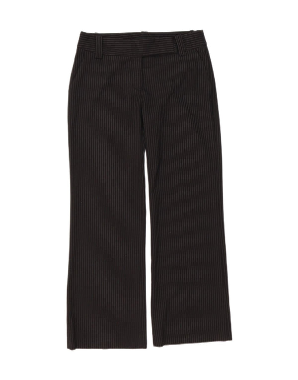 Zara Damen Bootcut-Anzughose EU 38 Small W28 L30 Schwarz gestreift
