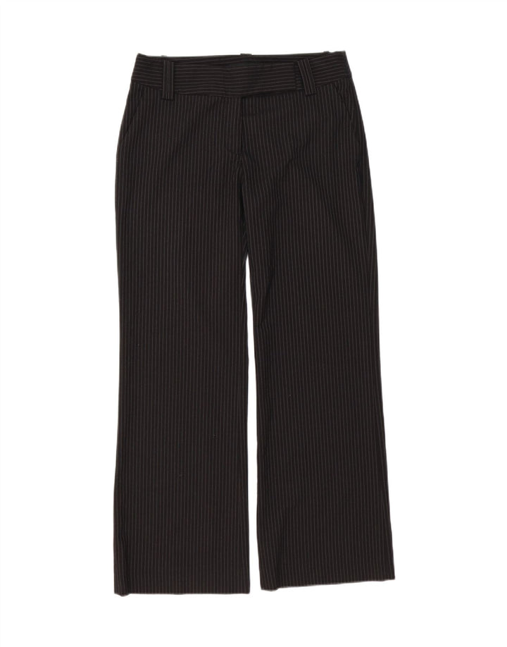 Zara Damen Bootcut-Anzughose EU 38 Small W28 L30 Schwarz gestreift