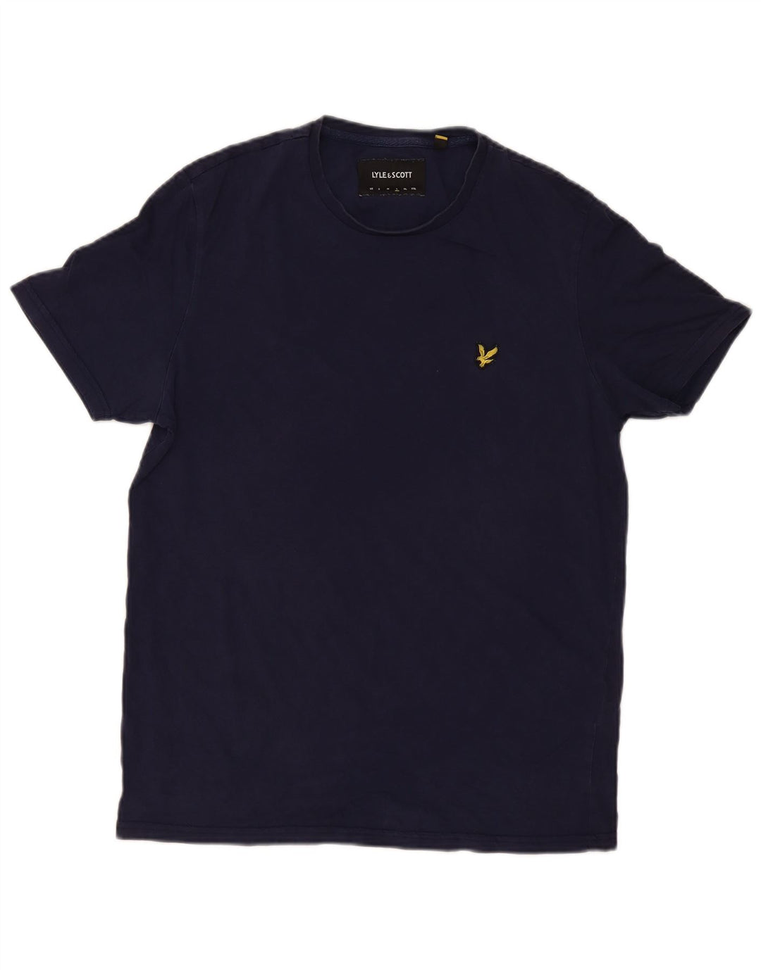Lyle & Scott Herren T-Shirt Top Large Marineblau Baumwolle