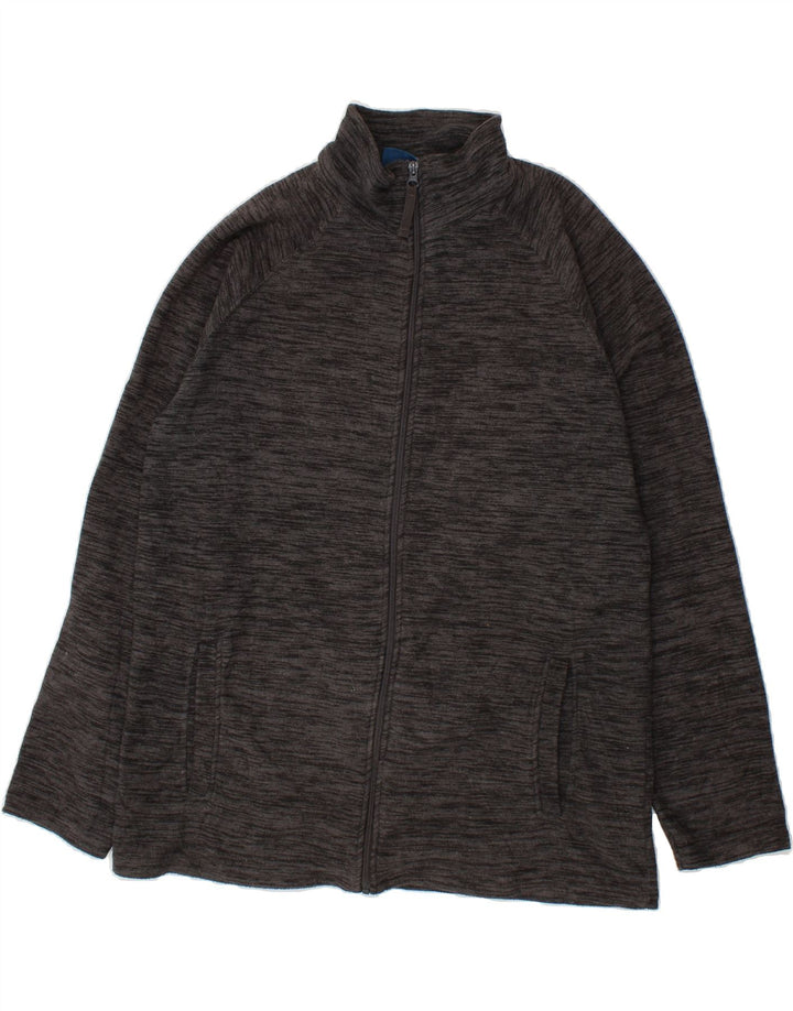MOUNTAIN WAREHOUSE Mens Fleece Jacket UK 40 Large Grey Flecked Polyester Vintage Mountain Warehouse and Second-Hand Mountain Warehouse from Messina Hembry 