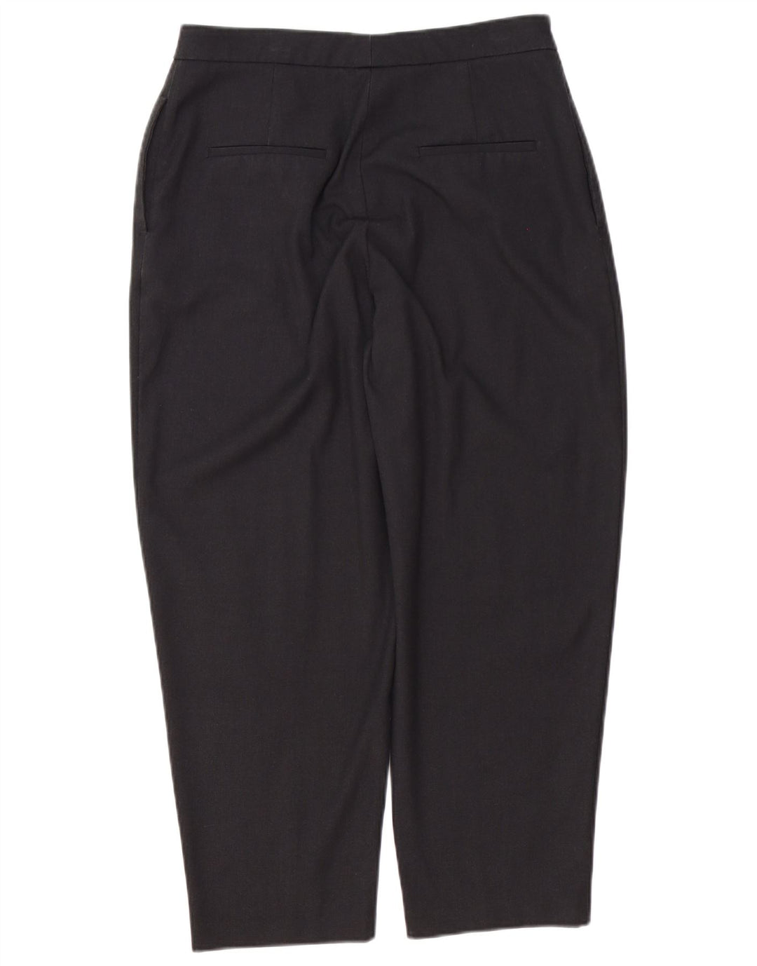 Zara Damen Tapered Casual Hose Medium W28 L25 Grau Polyester